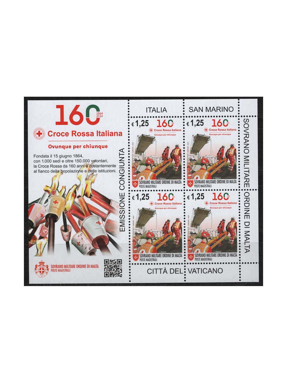 SMOM 2024 Red Cross m/s MNH**