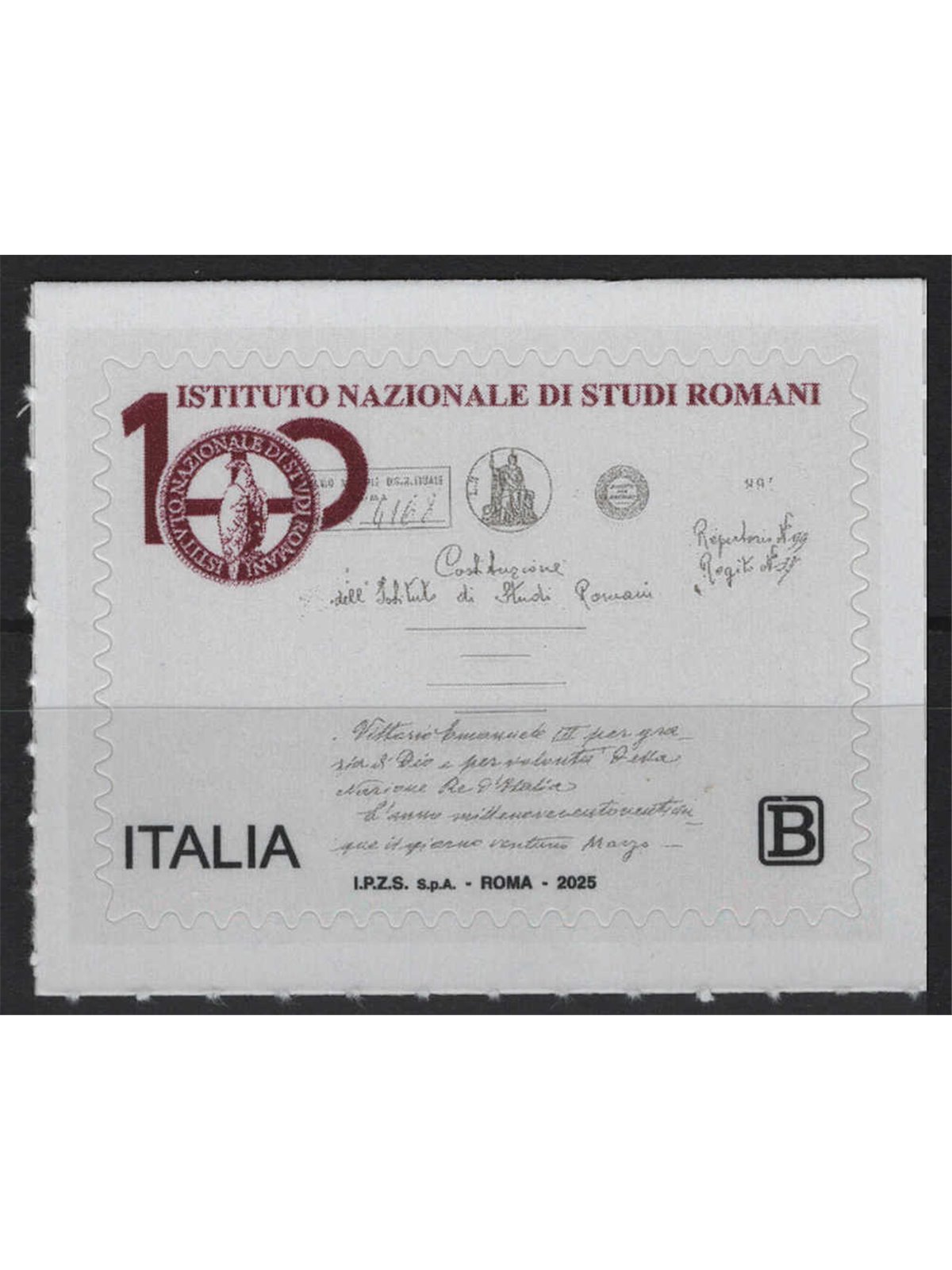ITALIA 2025 Istituto Nazionale di Studi Romani MNH**