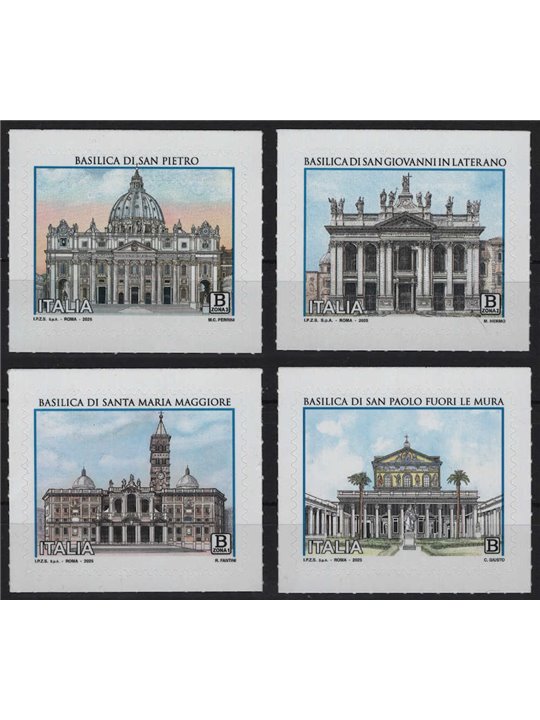 ITALY 2025 Basilicas of Rome 4v MNH**