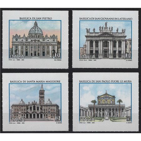 ITALY 2025 Basilicas of Rome 4v MNH**