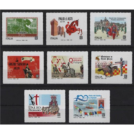 ITALY 2025 Historical Re-enactments 8v MNH**