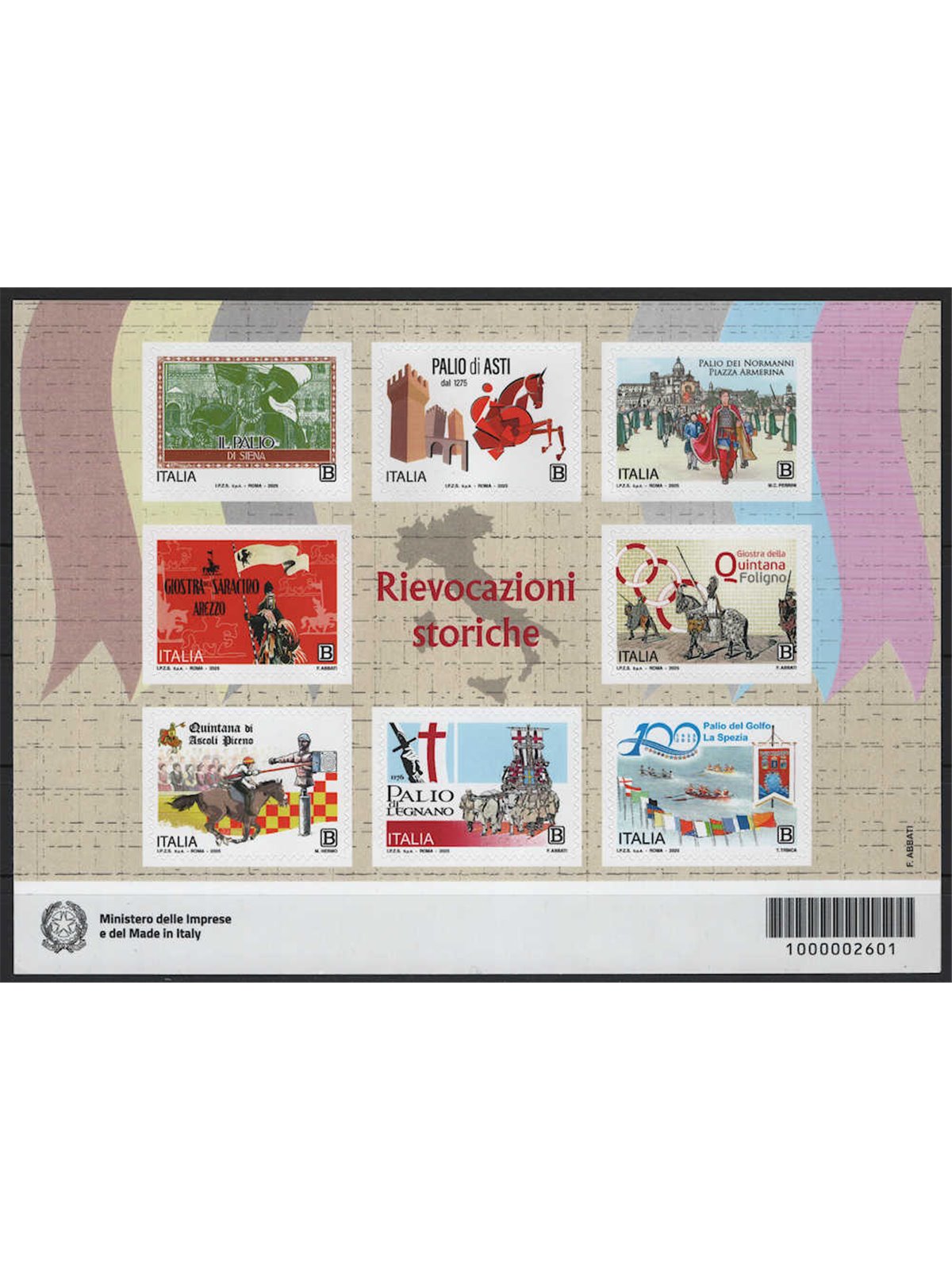 ITALIA 2025 Rievocazioni Storiche BF MNH**