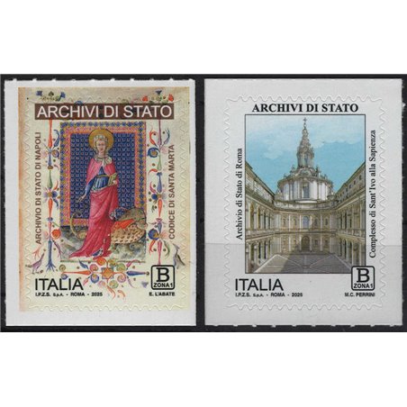 ITALY 2025 State Archives 2v MNH**