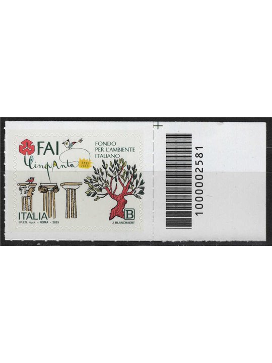 ITALIA 2025 Fondo per l'Ambiente Italiano CB 2581 asd