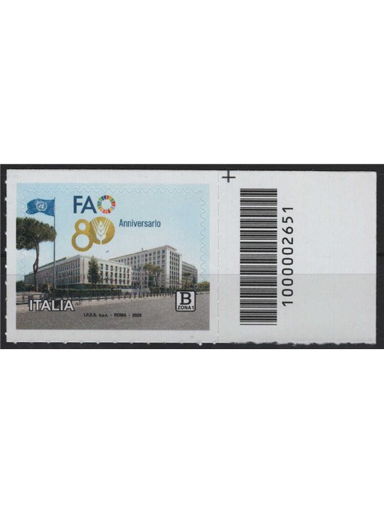 ITALY 2025 FAO Anniversary CB 2651 asd