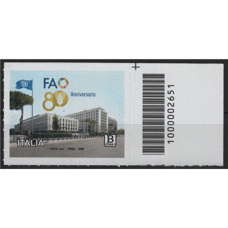 ITALIA 2025 Anniversario della FAO CB 2651 asd