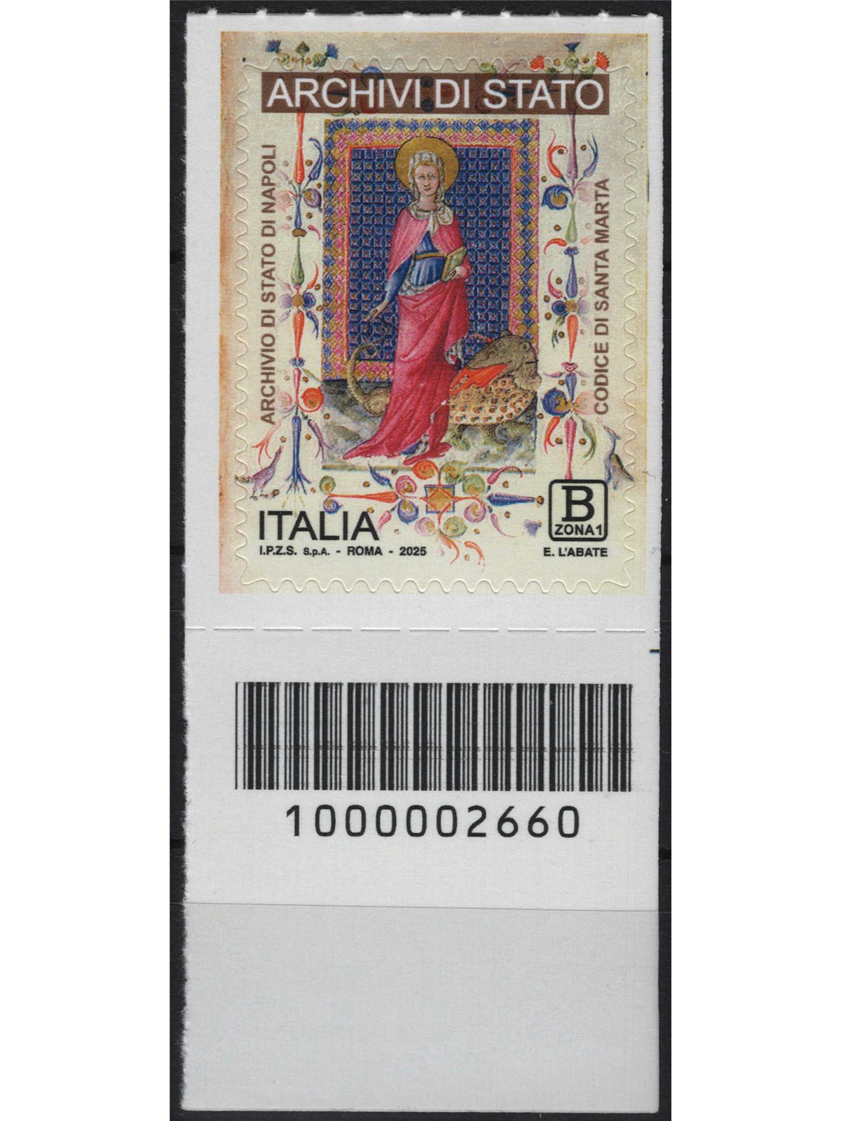 ITALIA 2025 Archivi di Stato (Napoli) CB 2660 aid