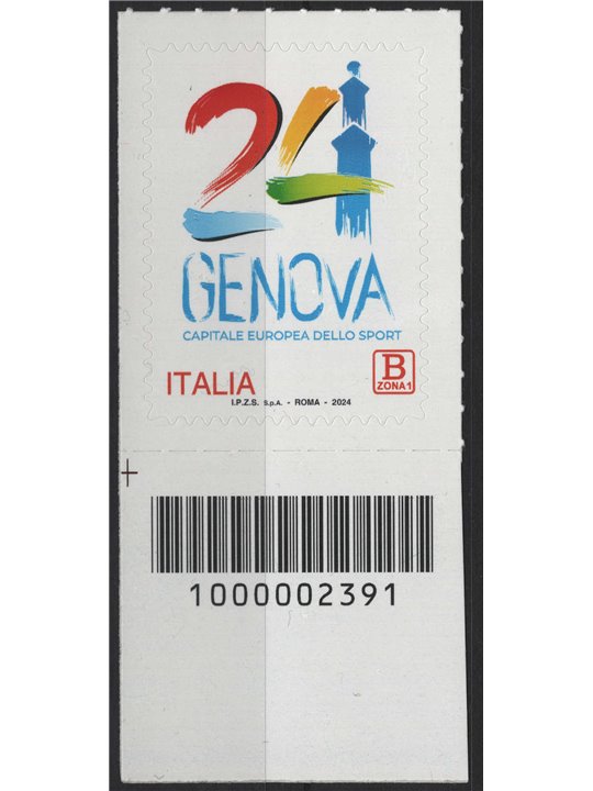 ITALIA 2024 Genova Capitale dello Sport CB 2391 ais