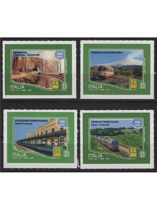 ITALY 2024 Italian Railways 4v MNH**
