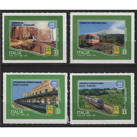 ITALIA 2024 Ferrovie Italiane 4v MNH**