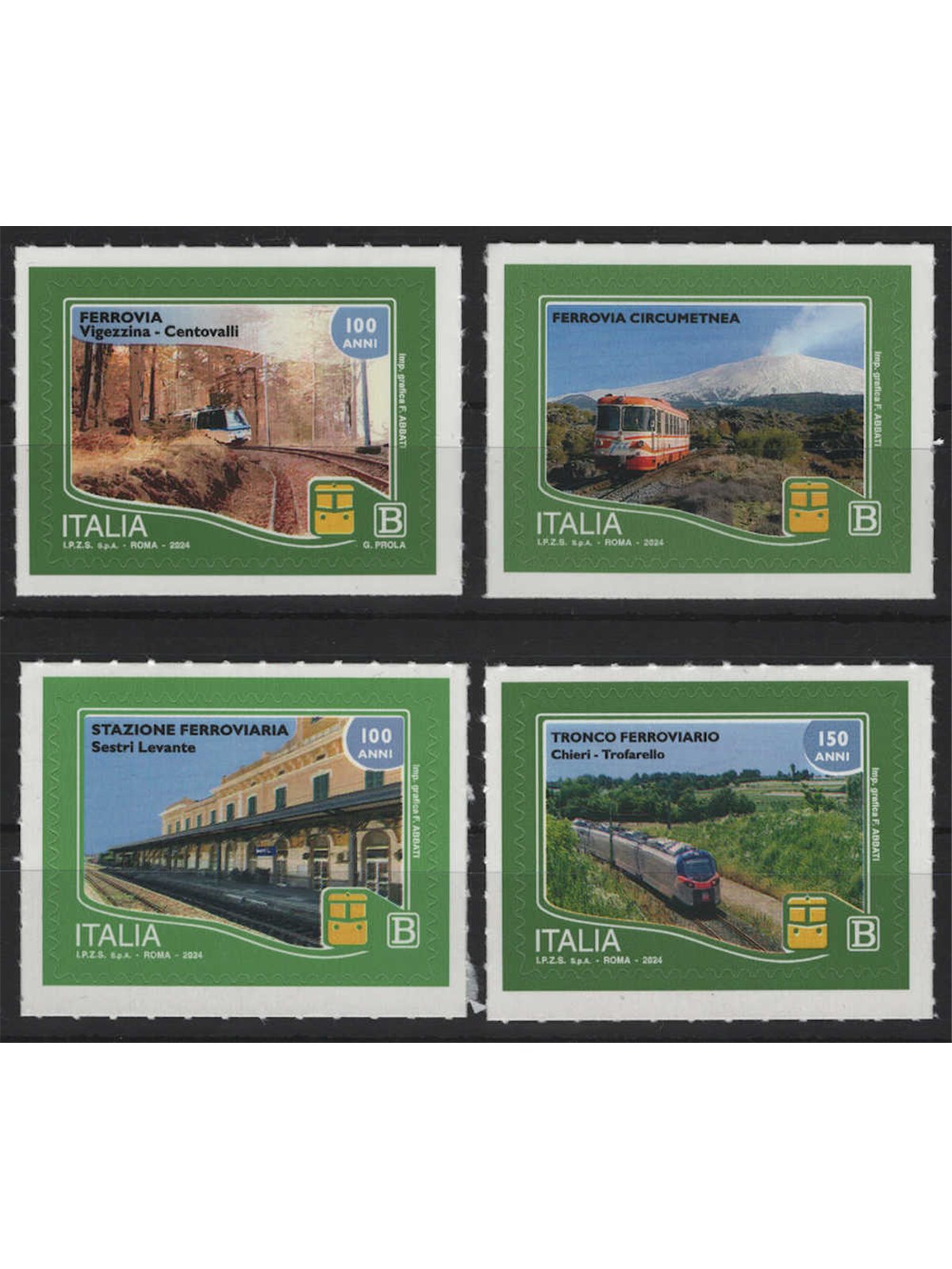 ITALY 2024 Italian Railways 4v MNH**