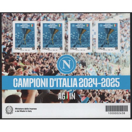 ITALY 2025 Napoli Italian Champions m/s MNH**