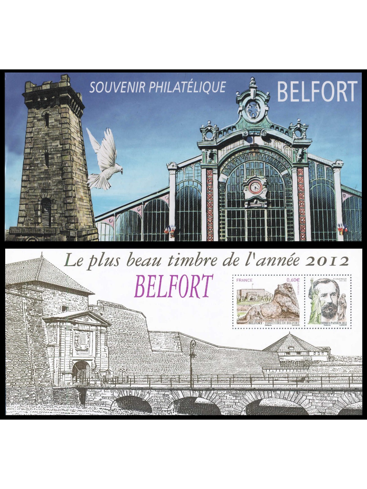 FRANCE 2013 Tourism, Belfort (Philatelic Souvenir)