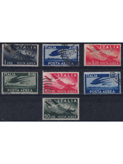 ITALY 1946-48 Democratic (airmail) 7v us