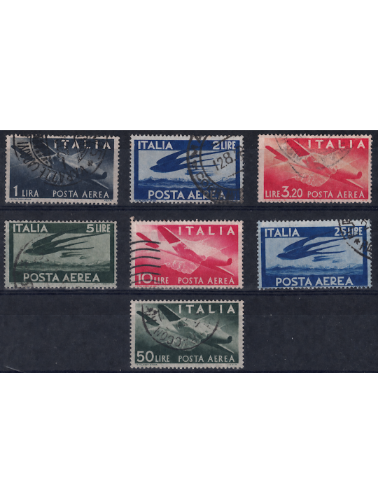 ITALY 1946-48 Democratic (airmail) 7v us