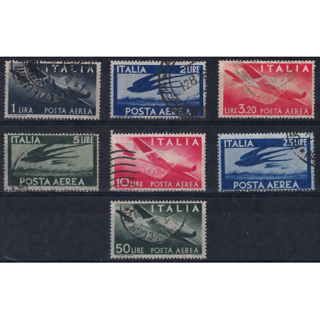 ITALIA 1946-48 Democratica (posta aerea) 7v us