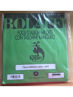 ITALIA 2024 Fogli d'album Bolaffi Milord per singoli us