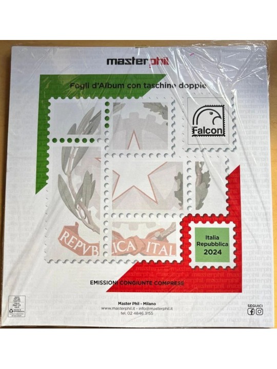 ITALY 2024 Album Sheets Masterphil Falcon us