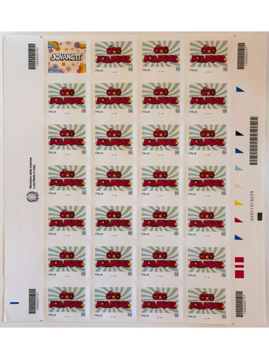 ITALIA 2026 Ciao Mamma Jovanotti (foglio intero) MNH**