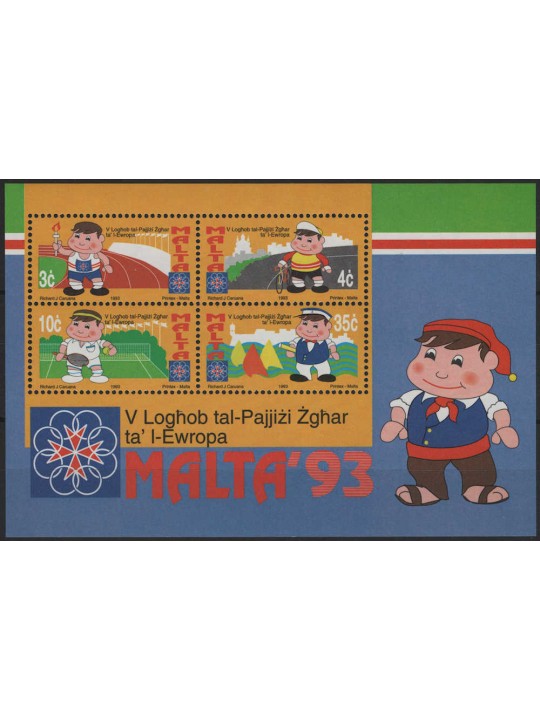 MALTA 1993 Giochi dei piccoli Stati BF MNH**