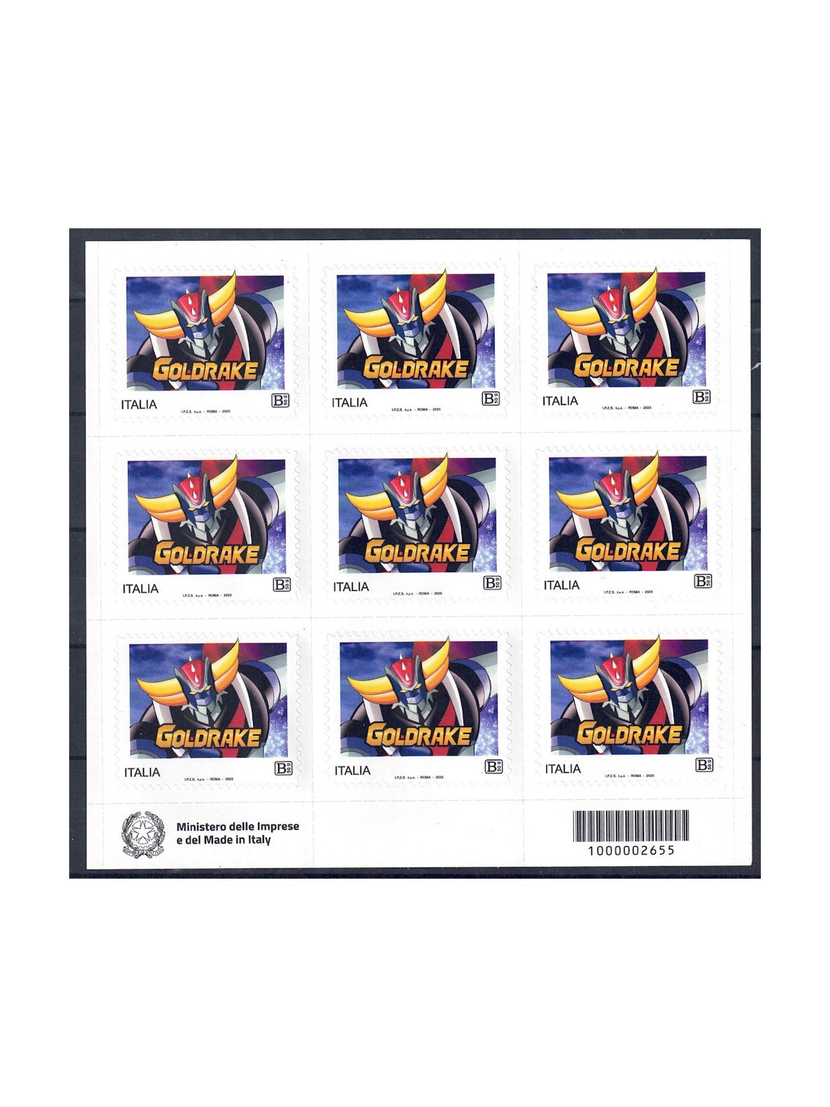 ITALIA 2025 Goldrake MF MNH**