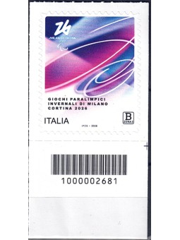 ITALIA 2026 Winter Olympic and Paralympic Games CB aid MNH**