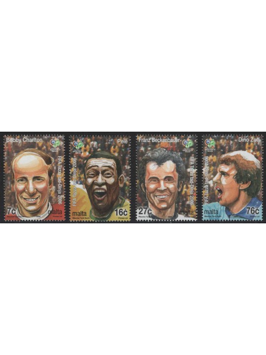 MALTA 2006 FIFA World Cup 4v MNH**
