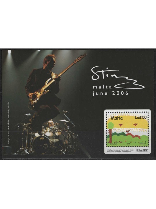 MALTA 2006 Concerto di Sting BF MNH**