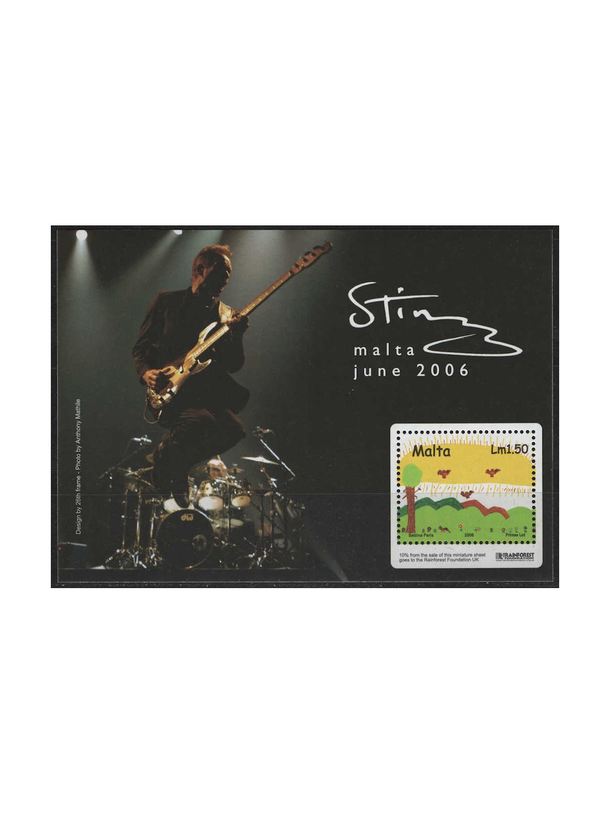 MALTA 2006 Sting concert s/s MNH**