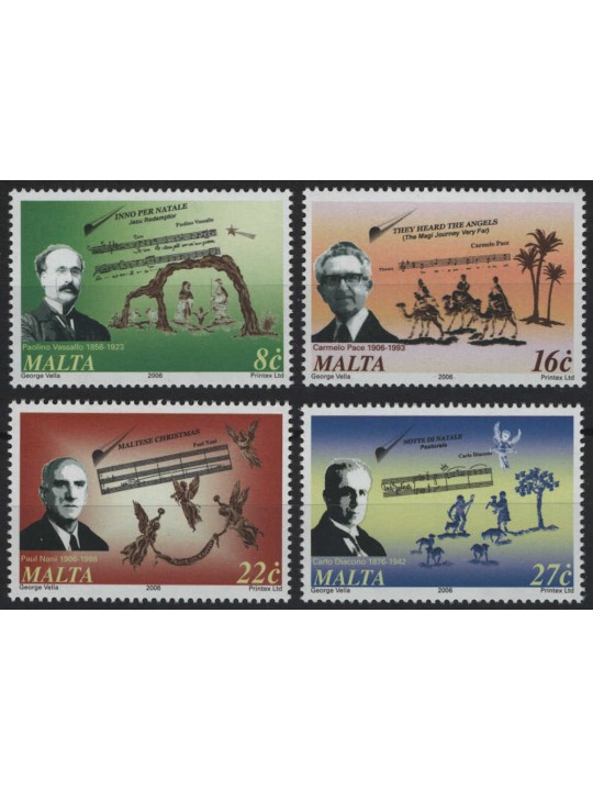 MALTA 2006 Christmas (Composers) 4v MNH**