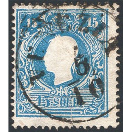 Lombardy-Venetia 1859 Franz Joseph 15 c. light blue no. 32 Cat. € 250 (U)