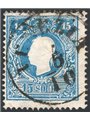 Lombardy-Venetia 1859 Franz Joseph 15 c. light blue no. 32 Cat. € 250 (U)
