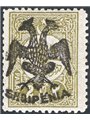 Albania 1913 Francobollo di Turchia n° 146 con soprast. nera dell'aquila bicipite e “SHQIPENIA” n° 3 Cert. CiBaFil Cat. € 480 (*