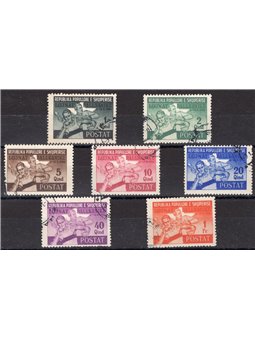 Albania 1947 Tirana Balkan Games series no. 347/53 Cat. €120 (U)