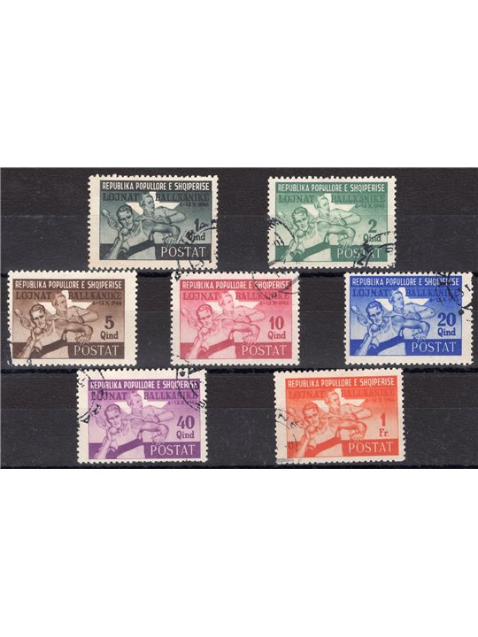 Albania 1947 Tirana Balkan Games series no. 347/53 Cat. €120 (U)