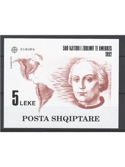 Albania 1992 BF Europe no. 73 Cat. €90 (**)