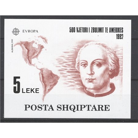 Albania 1992 BF Europa n° 73 Cat. € 90 (**)