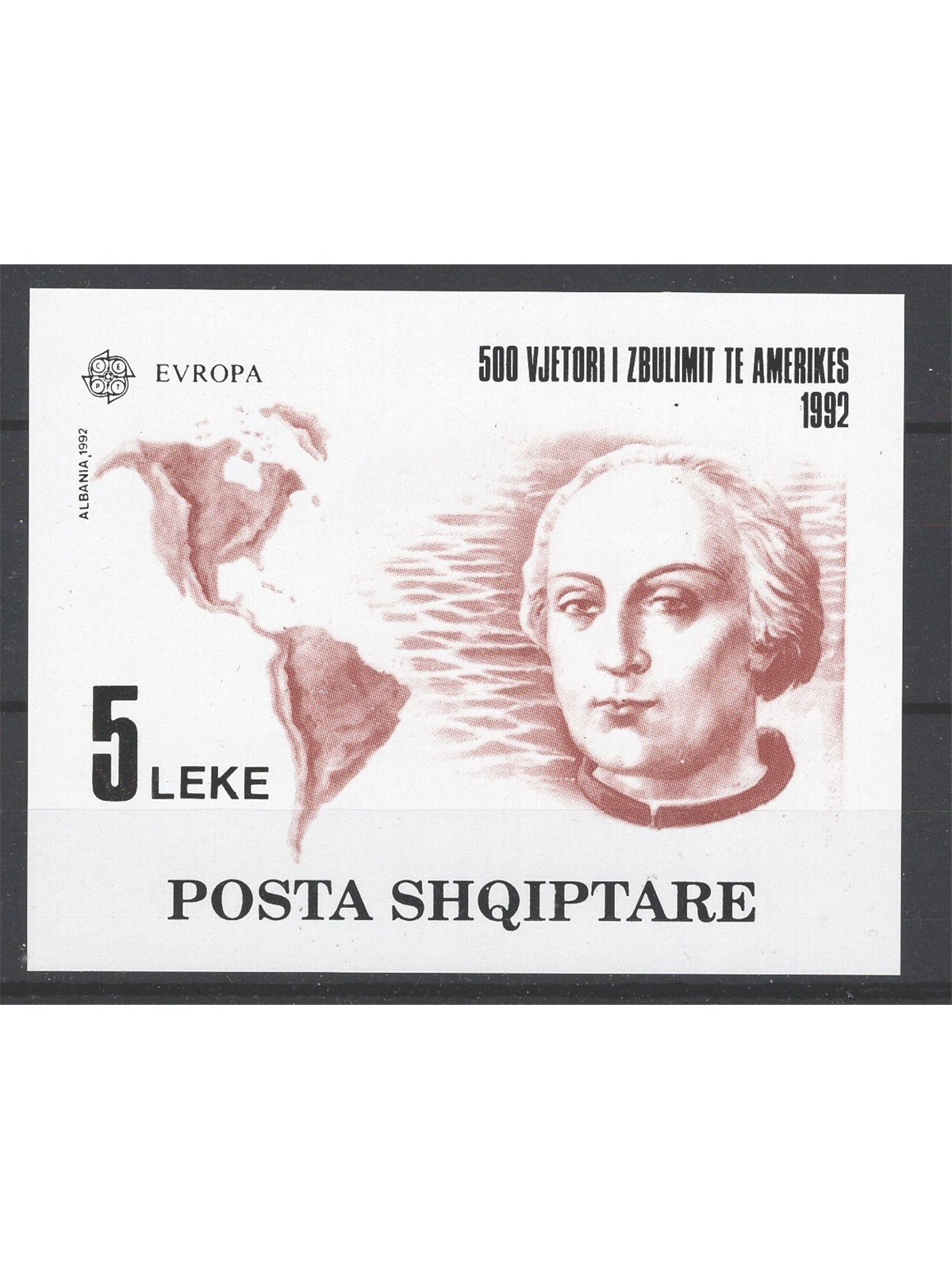 Albania 1992 BF Europa n° 73 Cat. € 90 (**)