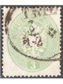 Austria 1860 Coat of Arms 3 k. green perforation 14 no. 23 Cat. €165 (U)