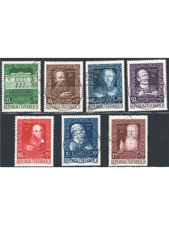 Austria 1948 Artisti serie n° 732/38 Cat. € 58 (**)