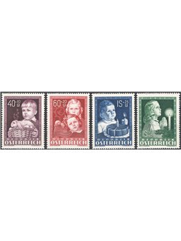 Austria 1949 For Children series nos. 765/68 Cat. €110 (**)