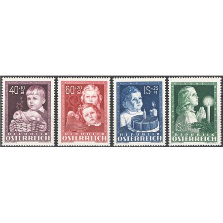 Austria 1949 For Children series nos. 765/68 Cat. €110 (**)
