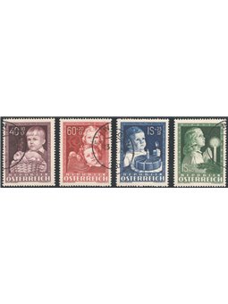 Austria 1949 Children’s Works series no. 765/68 Cat. €100 (U)
