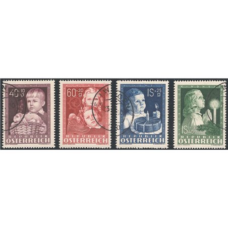 Austria 1949 Children’s Works series no. 765/68 Cat. €100 (U)