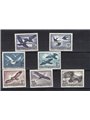 Austria 1950/53 P.A. Birds series no. 54/60. CiBaFil certificate Massenzini certificate Cat. € 500 (**)