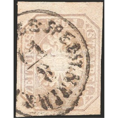 Austria 1863 Francobolli per giornali Stemma (1,05 k.) bruno grigio n° 8 Cat. € 140 (U)