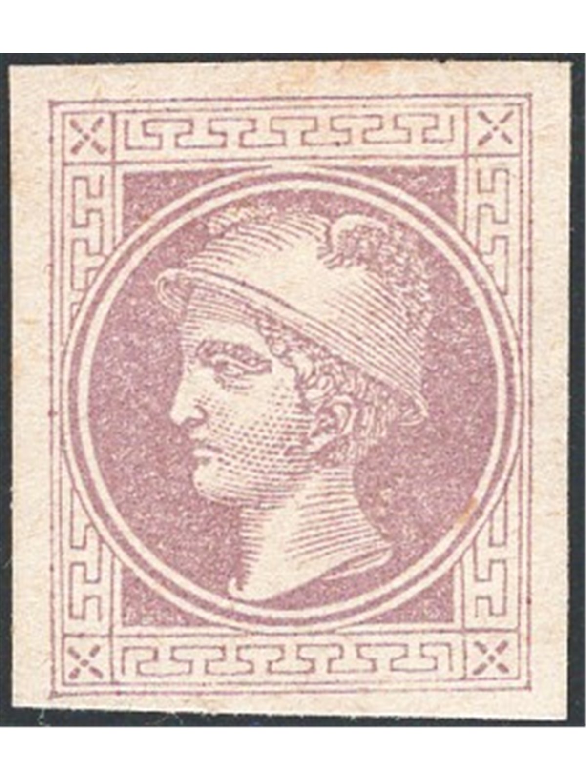 Austria 1867 Francobolli per giornali Testa di Mercurio (1 k.) violetto grigio Unif. n° 9 Cat. € 90 (*)