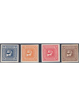 Austria 1908/10 Francobolli per giornali testa di Mercurio a destra serie n° 16A/19A Cat. € 70 (*)