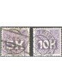 Austria 1911 Segnatasse cifra in rettangolo alti valori serie n° 44/45 Cat. € 30 (U)