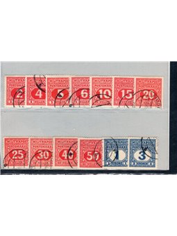 Bosnia Herzegovina 1916 Segnatasse cifra in ottagono serie n° 14/26 Cat. € 220 (U)